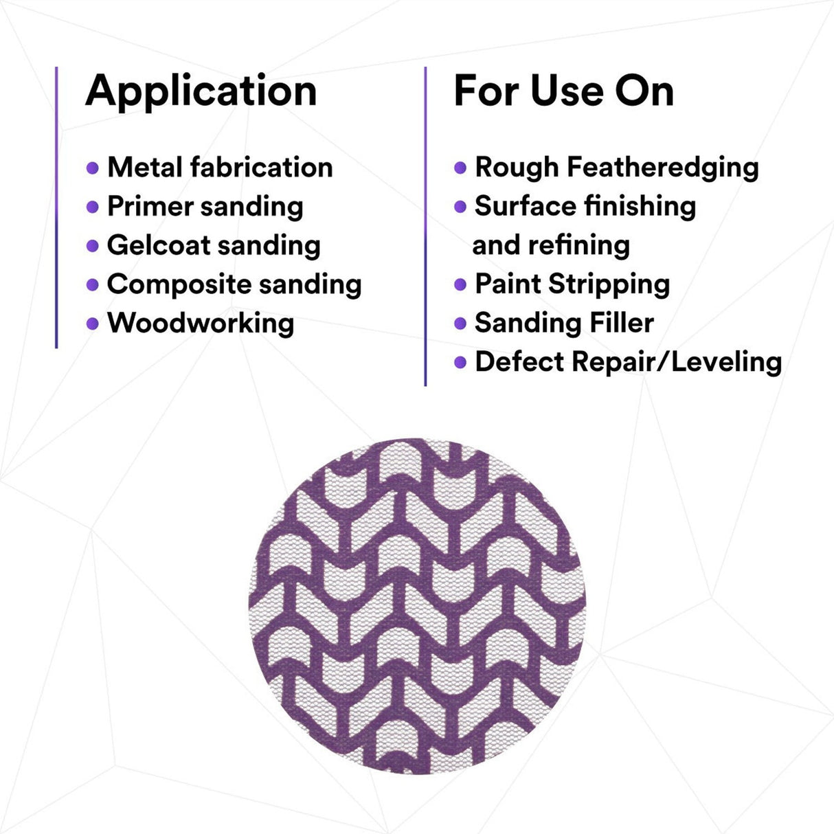 3M 710W Cubitron II Hookit Net Disc, 320+, 3 in, Die 300V, Hook and Loop, Purple, Dust-Free Sanding (7100287540) (300 Pack) - 5