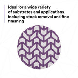 3M 710W Cubitron II Hookit Clean Sanding Net Disc, 240+, 3 in x NH, Die 300V, Purple (7100287826) (300 Pack) - 9