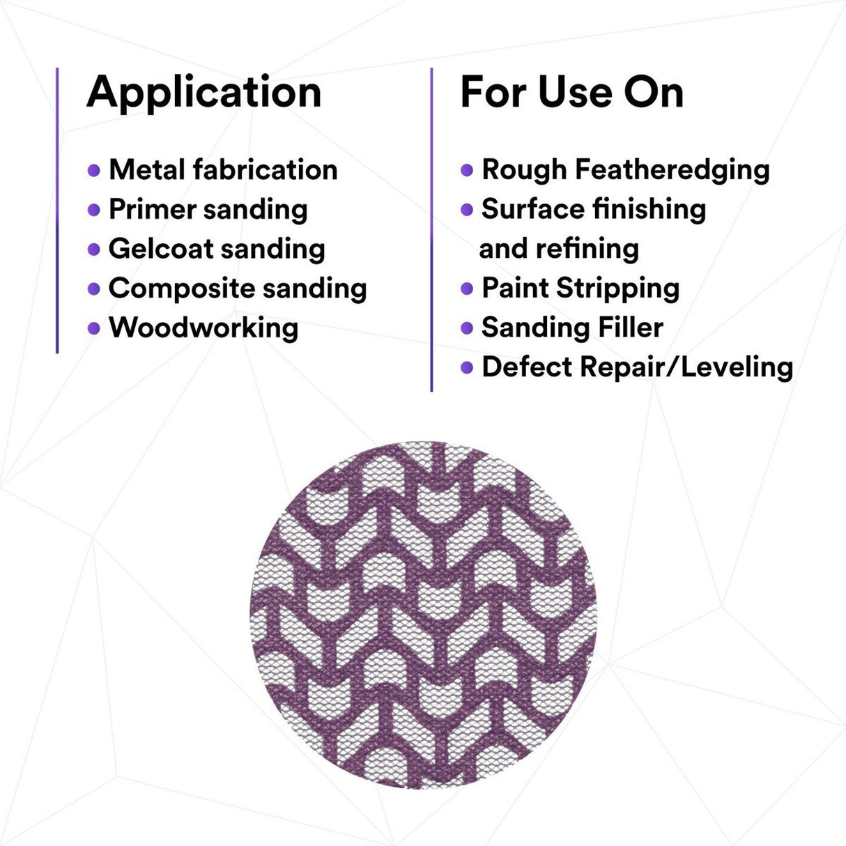 3M 710W Cubitron II Hookit Net Disc, 120+, Purple, 3 in x NH, Die 300V (7100287828) (300 Pack) - 5