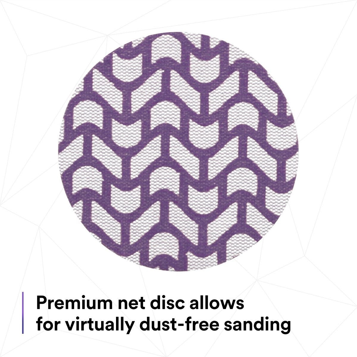 3M 710W Xtract Hookit Cubitron II Net Disc 220+ Purple 3 in 300V (7100287829) (300 Pack) - 4
