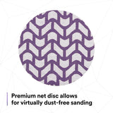 3M 710W Xtract Hookit Cubitron II Net Disc 220+ Purple 3 in 300V (7100287829) (300 Pack) - 4
