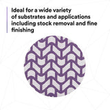 3M 710W Xtract Hookit Cubitron II Net Disc 220+ Purple 3 in 300V (7100287829) (300 Pack) - 10