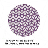 3M 710W Xtract Net Disc, 80+, Purple, 5 in x NH, Die 500X, Hook and Loop Sanding Disc (7100288128) (300 Pack) - 5