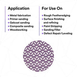3M 710W Xtract Net Disc, 80+, Purple, 5 in x NH, Die 500X, Hook and Loop Sanding Disc (7100288128) (300 Pack) - 6