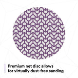 3M 710W Xtract Clean Sanding Cubitron II Net Disc, 240+, Purple, 6 in, Die 600Z, Hook and Loop (7100288132) (300 Pack) - 4