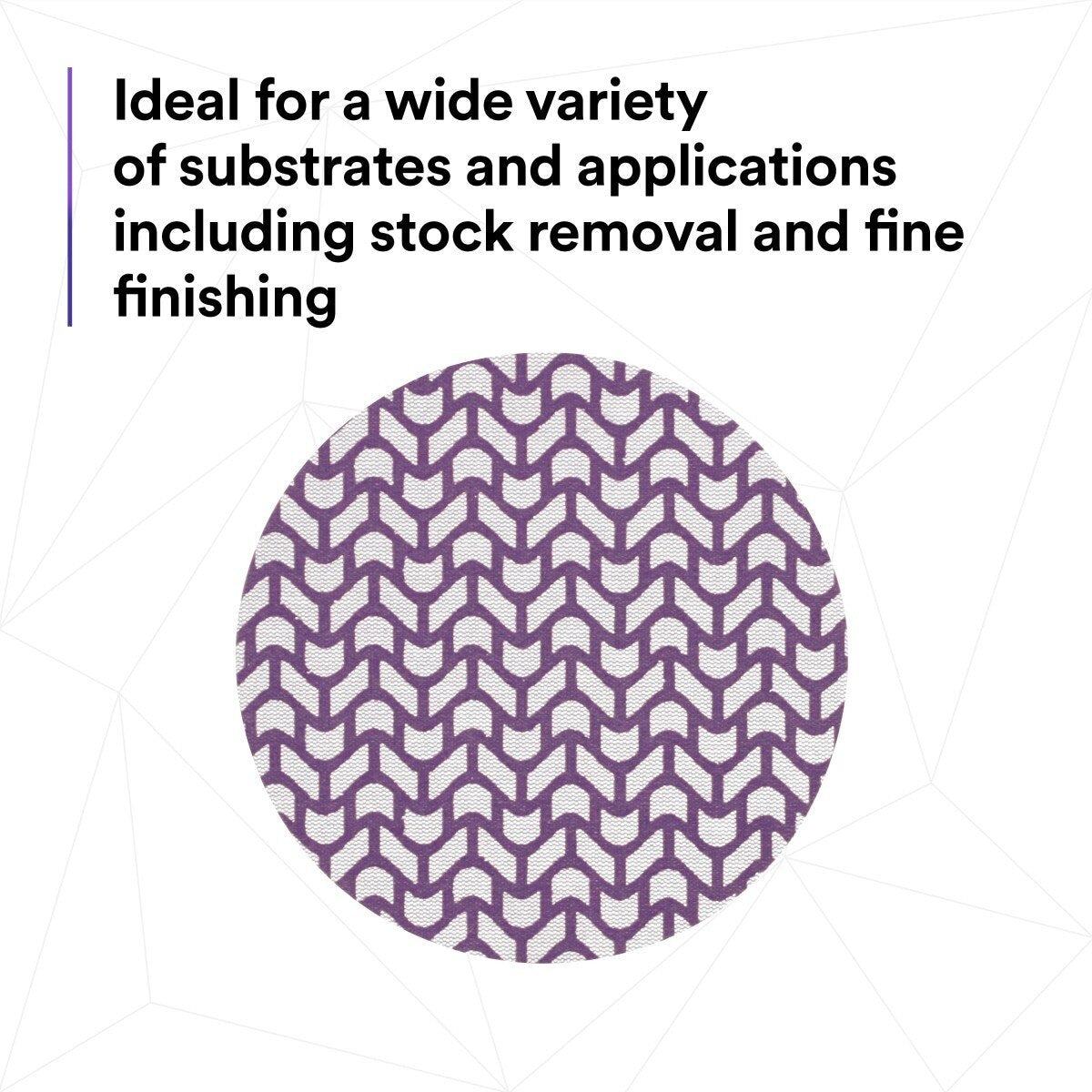 3M 710W Xtract Clean Sanding Cubitron II Net Disc, 240+, Purple, 6 in, Die 600Z, Hook and Loop (7100288132) (300 Pack) - 7