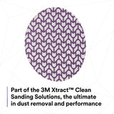 3M 710W Xtract Clean Sanding Cubitron II Net Disc, 240+, Purple, 6 in, Die 600Z, Hook and Loop (7100288132) (300 Pack) - 9