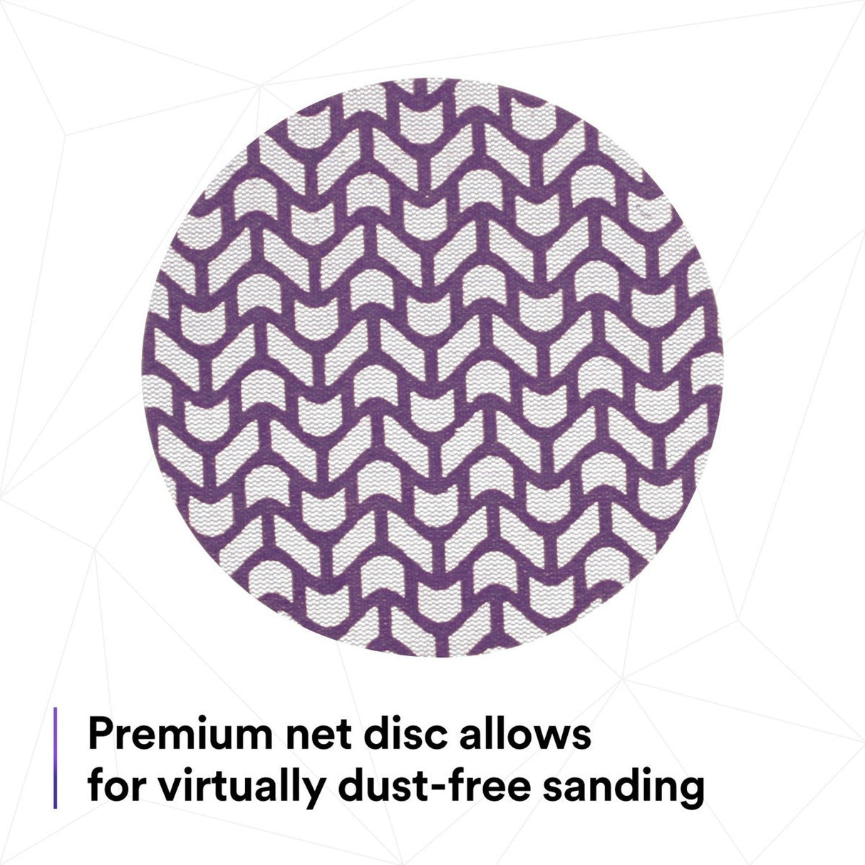 3M 710W Cubitron II Net Disc, 240+, 5 in x NH, Die 500X, Purple, Hook and Loop, Virtually Dust-Free (7100288133) (300 Pack) - 3