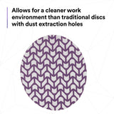 3M 710W Cubitron II Hookit Net Disc, 320+, 5 in x NH, Die 500X, Purple (7100288134) (300 Pack) - 8