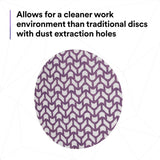 3M 710W 88456 Cubitron II Net Disc, 120+, 6 in x NH, Die 600Z, Hook & Loop, Purple (7100288136) (300 Pack) - 7
