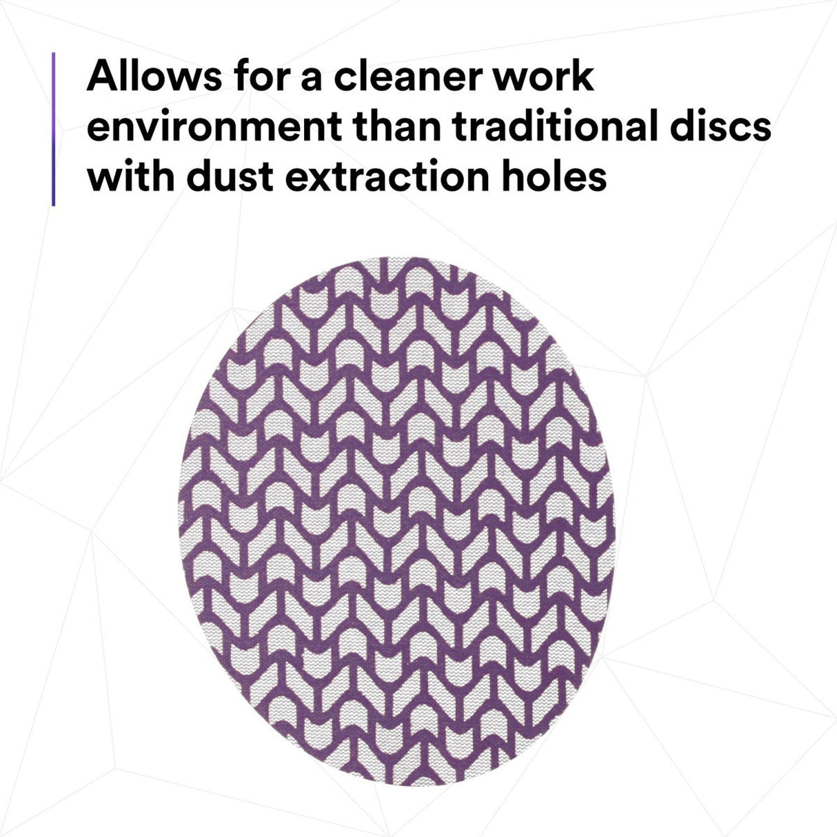 3M 710W 88462 Cubitron II Clean Sanding Xtract Net Disc, 320+, 6 in x NH, Die 600Z, Purple, Hook and Loop (7100288139) (300 Pack) - 8
