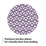 3M 710W 88473 Cubitron II Hookit Xtract Net Disc, 180+, Purple, 5 in, Die 500X (7100288231) (300 Pack) - 5