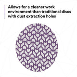 3M 710W 88473 Cubitron II Hookit Xtract Net Disc, 180+, Purple, 5 in, Die 500X (7100288231) (300 Pack) - 9