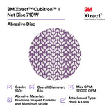 3M 710W 88457 Cubitron II Net Disc, 150+ Grit, 6 in, Die 600Z, Hook and Loop, Purple (7100288232) (300 Pack) - 2