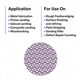 3M 710W 88457 Cubitron II Net Disc, 150+ Grit, 6 in, Die 600Z, Hook and Loop, Purple (7100288232) (300 Pack) - 4