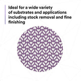 3M 710W 88457 Cubitron II Net Disc, 150+ Grit, 6 in, Die 600Z, Hook and Loop, Purple (7100288232) (300 Pack) - 9