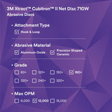 3M 710W 88458 Cubitron II Hookit Net Disc, 180+, Purple, 6 in, Die 600Z (7100288233) (300 Pack) - 4