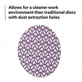 3M 710W 88458 Cubitron II Hookit Net Disc, 180+, Purple, 6 in, Die 600Z (7100288233) (300 Pack) - 8