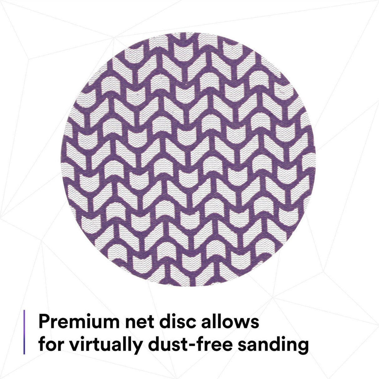 3M 710W 88472 Cubitron II Net Disc, 150+ Grit, Purple, 5 in x NH, Die 500X, Hook and Loop (7100288234) (300 Pack) - 4