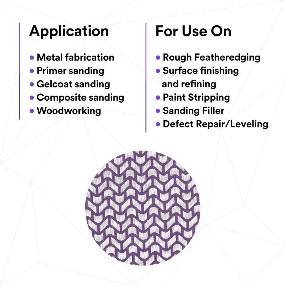 3M 710W 88472 Cubitron II Net Disc, 150+ Grit, Purple, 5 in x NH, Die 500X, Hook and Loop (7100288234) (300 Pack) - 5