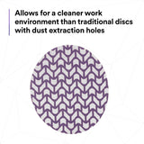 3M 710W 88472 Cubitron II Net Disc, 150+ Grit, Purple, 5 in x NH, Die 500X, Hook and Loop (7100288234) (300 Pack) - 8
