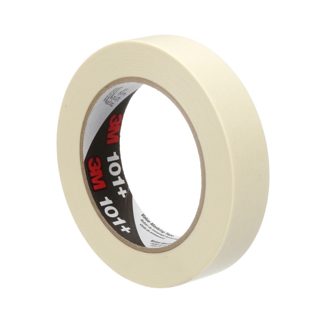 3M 101+ Value Masking Tape, Tan, 24 mm x 55 m, 5.1 mil (7100293675) - 2