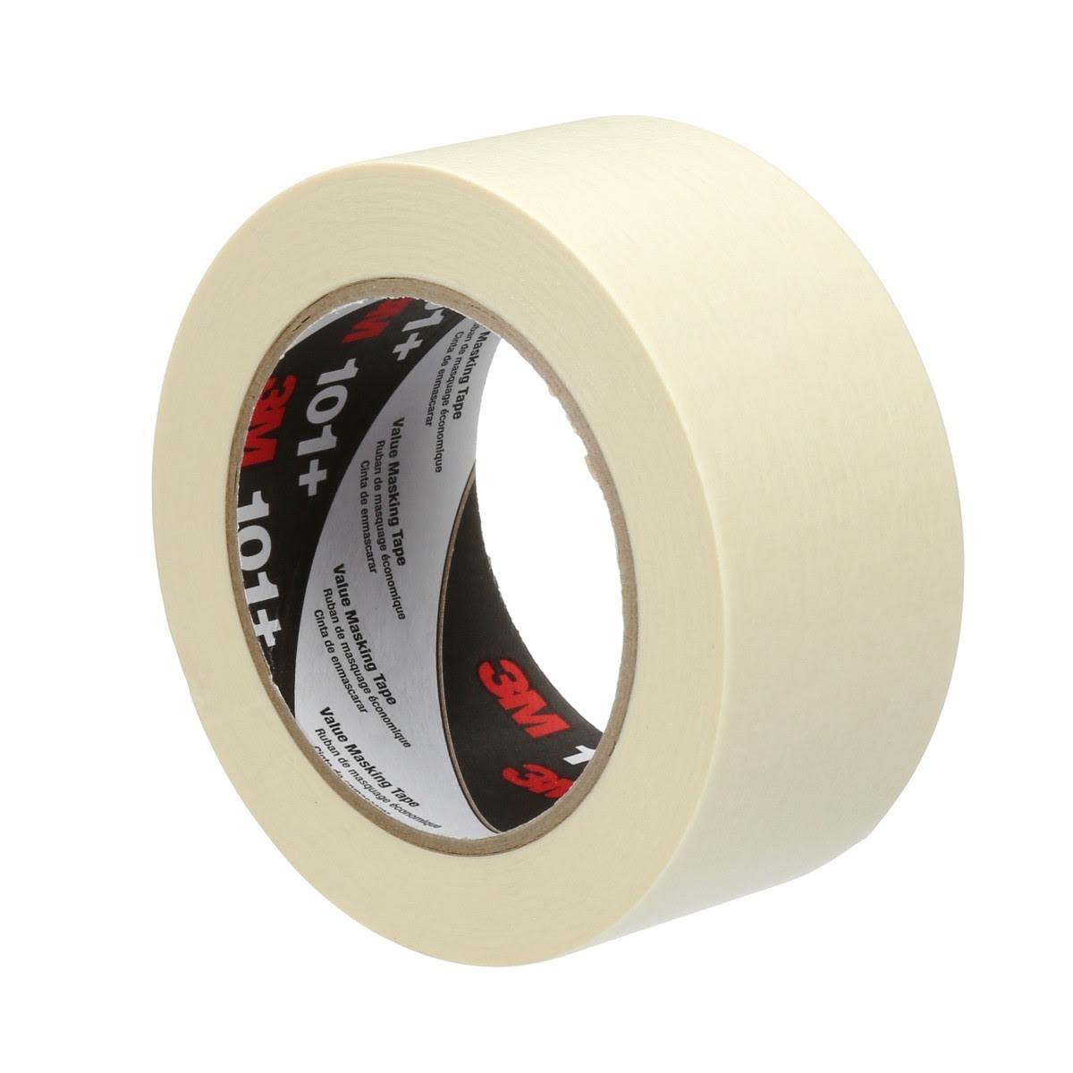 3M  101+  Value Masking Tape, Tan, 48 mm x 55 m, 5.1 mil (7100293677) - 4