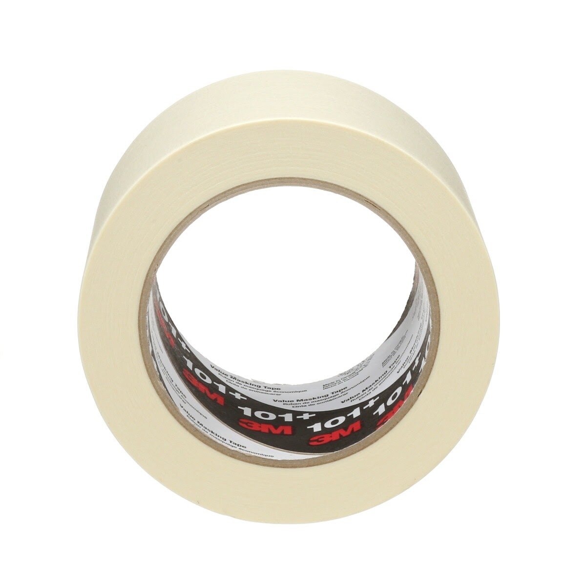 3M 101+ Value Masking Tape, Tan, 96 mm x 55 m, 5.1 mil (7100293679) (64 Pack) - 3