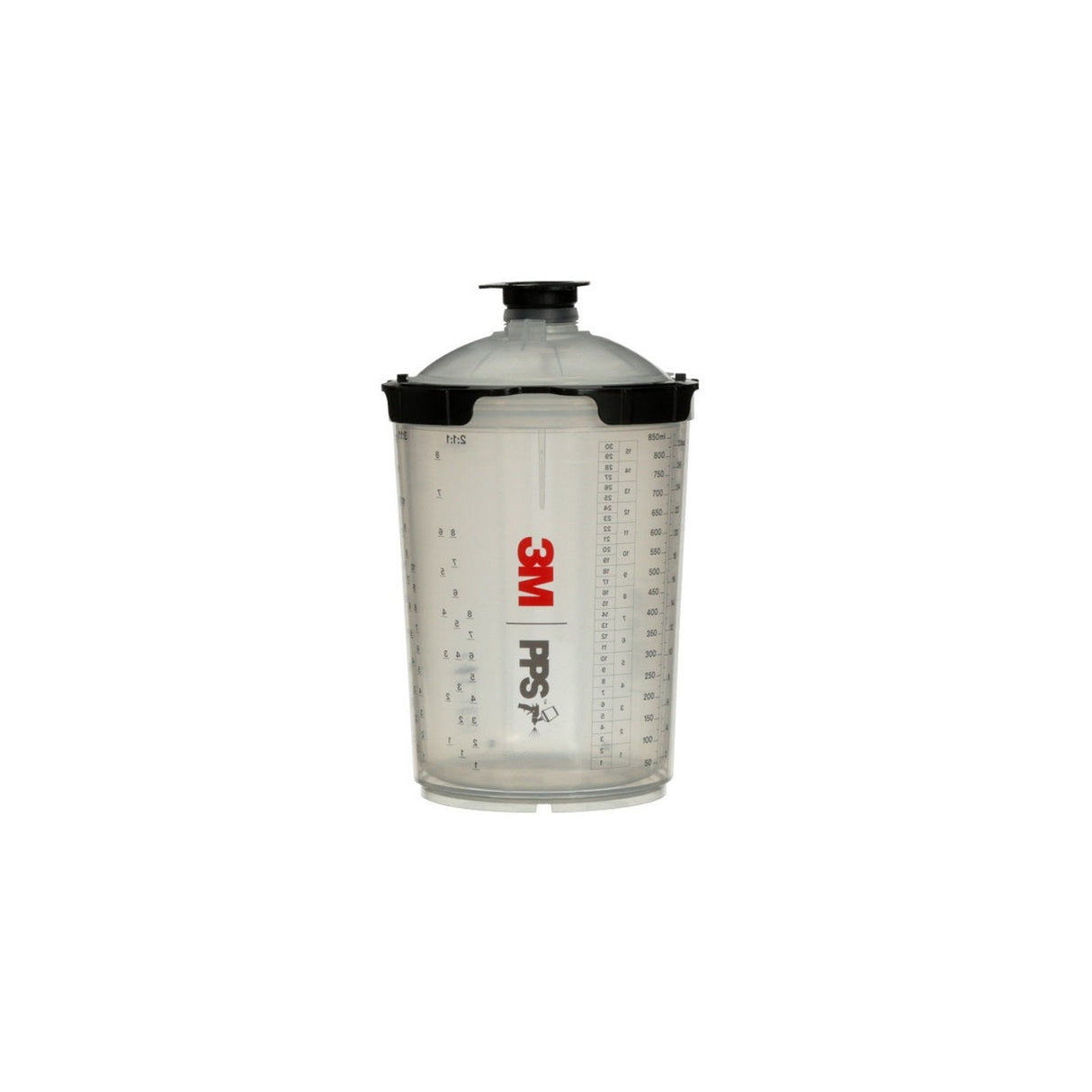 3M 26024 PPS Spray Cup System Kit, Large, 28 oz, 200 Micron Filter, 1 Hard Cup, 50 Lids, 50 Liners, 32 Sealing Plugs (7100297030) - 2