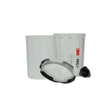3M 26024 PPS Spray Cup System Kit, Large, 28 oz, 200 Micron Filter, 1 Hard Cup, 50 Lids, 50 Liners, 32 Sealing Plugs (7100297030) - 5