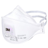 3M 9211+ 9211 Aura Particulate Respirator, N95, Valved, Flat Fold, Individually Wrapped, NIOSH Approved (7100303148) (120 Pack) - 2