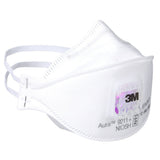 3M 9211+ 9211 Aura Particulate Respirator, N95, Valved, Flat Fold, Individually Wrapped, NIOSH Approved (7100303148) (120 Pack) - 3