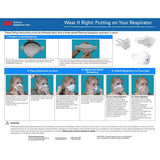 3M 9211+ 9211 Aura Particulate Respirator, N95, Valved, Flat Fold, Individually Wrapped, NIOSH Approved (7100303148) (120 Pack) - 5