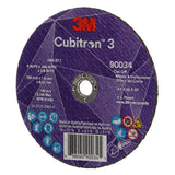 3M 90034 Cubitron Cut-Off Wheel, 36+, T1, 4 in x 1/8 in x 3/8 in, Black (7100304004) (50 Pack) - 4