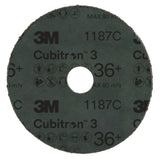 3M 1187C Cubitron Fibre Disc 36+ Precision Shaped Ceramic Purple 5 in x 7/8 in Center Hole (7100308532) (100 Pack) - 2