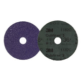 3M 1182C Cubitron Fibre Disc, 36+, Purple, 4 in x 5/8 in, Die 400FF (7100309791) (100 Pack) - 2