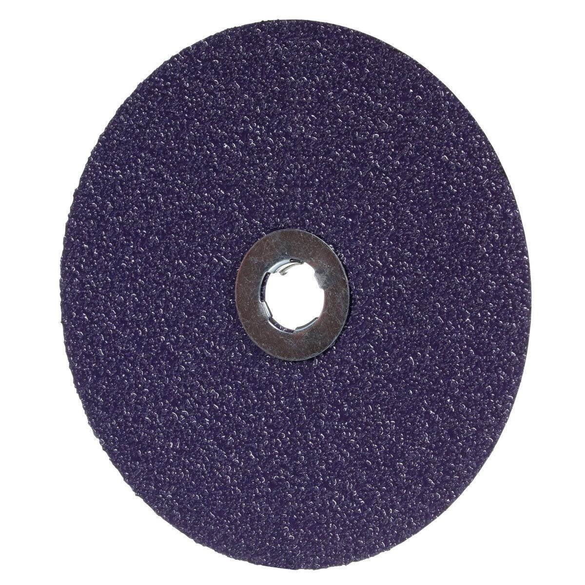 3M 1182C Cubitron Fibre Disc, GL Quick Change, 36 Plus, Purple, 7 in, Precision Shaped Ceramic for Mild or Carbon Steel Beveling Heavy Grinding Weld Removal (7100309796) (100 Pack) - 4