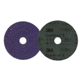 3M 7100309799 Cubitron 3 Fibre Disc 1182C, 36+, 4-1/2 in x 7/8 in, Die 450E, Reduce Changeout, Increase Productivity, Use on Mild or Carbon Steel, for Beveling, Heavy Grinding, Weld Removal, Flame Cut Smoothing (25 Pack) - 2