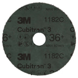 3M 1182C Cubitron 3 Fibre Disc , 36+, 4-1/2 in x 7/8 in, Die 450E, Reduce Changeout, Increase Productivity, Use on Mild or Carbon Steel, for Beveling, Heavy Grinding, Weld Removal, Flame Cut Smoothing (7100309799) (25 Pack) - 4