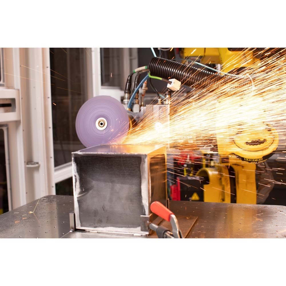3M 1182C Cubitron 3 Fibre Disc , 36+, 4-1/2 in x 7/8 in, Die 450E, Reduce Changeout, Increase Productivity, Use on Mild or Carbon Steel, for Beveling, Heavy Grinding, Weld Removal, Flame Cut Smoothing (7100309799) (100 Pack) - 6