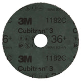 3M 1182C Cubitron 3 Fibre Disc , 36+, 6 in x 7/8 in, Die 600T, Reduce Changeout, Productivity, Use on Mild or Carbon Steel, for Beveling, Heavy Grinding, Weld Removal, Flame Cut Smoothing (7100309903) (25 Pack) - 3