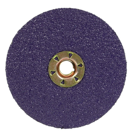 3M 1182C Cubitron Fibre Disc, TN Quick Change, Precision Shaped Ceramic 36+, Purple, 4-1/2 in (7100310727) (100 Pack)
