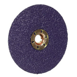 3M 1182C Cubitron Fibre Disc, TN Quick Change, Precision Shaped Ceramic 36+, Purple, 4-1/2 in (7100310727) (100 Pack) - 3
