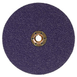 3M 1182C Cubitron Fibre Disc, TN Quick Change, Precision Shaped Ceramic, 36 Plus, Purple, 7 in, Die 700BB (7100310729) (100 Pack)