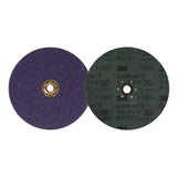 3M 1182C Cubitron Fibre Disc, TN Quick Change, Precision Shaped Ceramic, 36 Plus, Purple, 7 in, Die 700BB (7100310729) (100 Pack) - 2