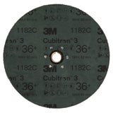 3M 1182C Cubitron Fibre Disc, TN Quick Change, Precision Shaped Ceramic, 36 Plus, Purple, 7 in, Die 700BB (7100310729) (100 Pack) - 3