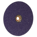 3M 1182C Cubitron Fibre Disc, TN Quick Change, Precision Shaped Ceramic, 36 Plus, Purple, 7 in, Die 700BB (7100310729) (100 Pack) - 4