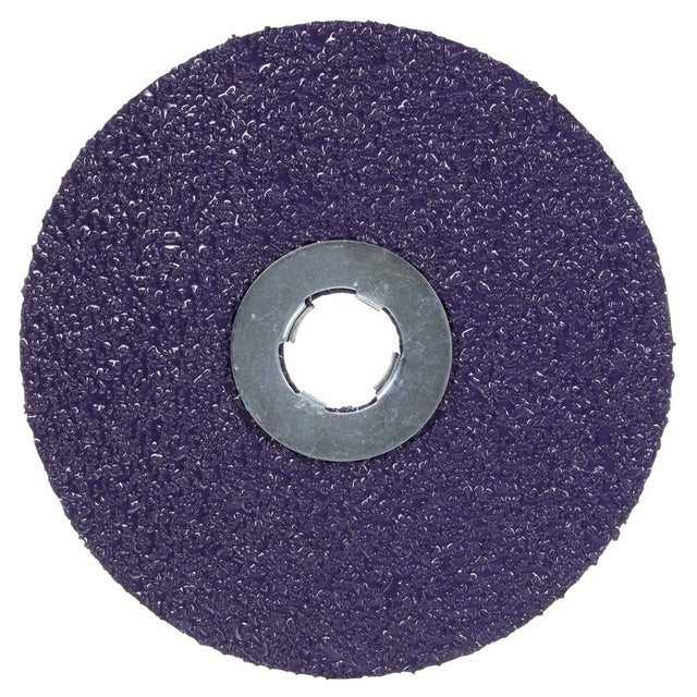 3M 1182C Cubitron Fibre Disc, GL Quick Change, G450E, Precision Shaped Ceramic, 36+, Purple, 4-1/2 in (7100310730) (100 Pack)