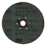 3M 1187C Cubitron 3 Fibre Disc 36+ TN Quick Change 4-1/2 in Die 450E (7100310793) (100 Pack) - 2