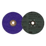 3M 7100310793 Cubitron 3 Fibre Disc 1187C 36+ TN Quick Change 4-1/2 in Die 450E (25 Pack) - 5
